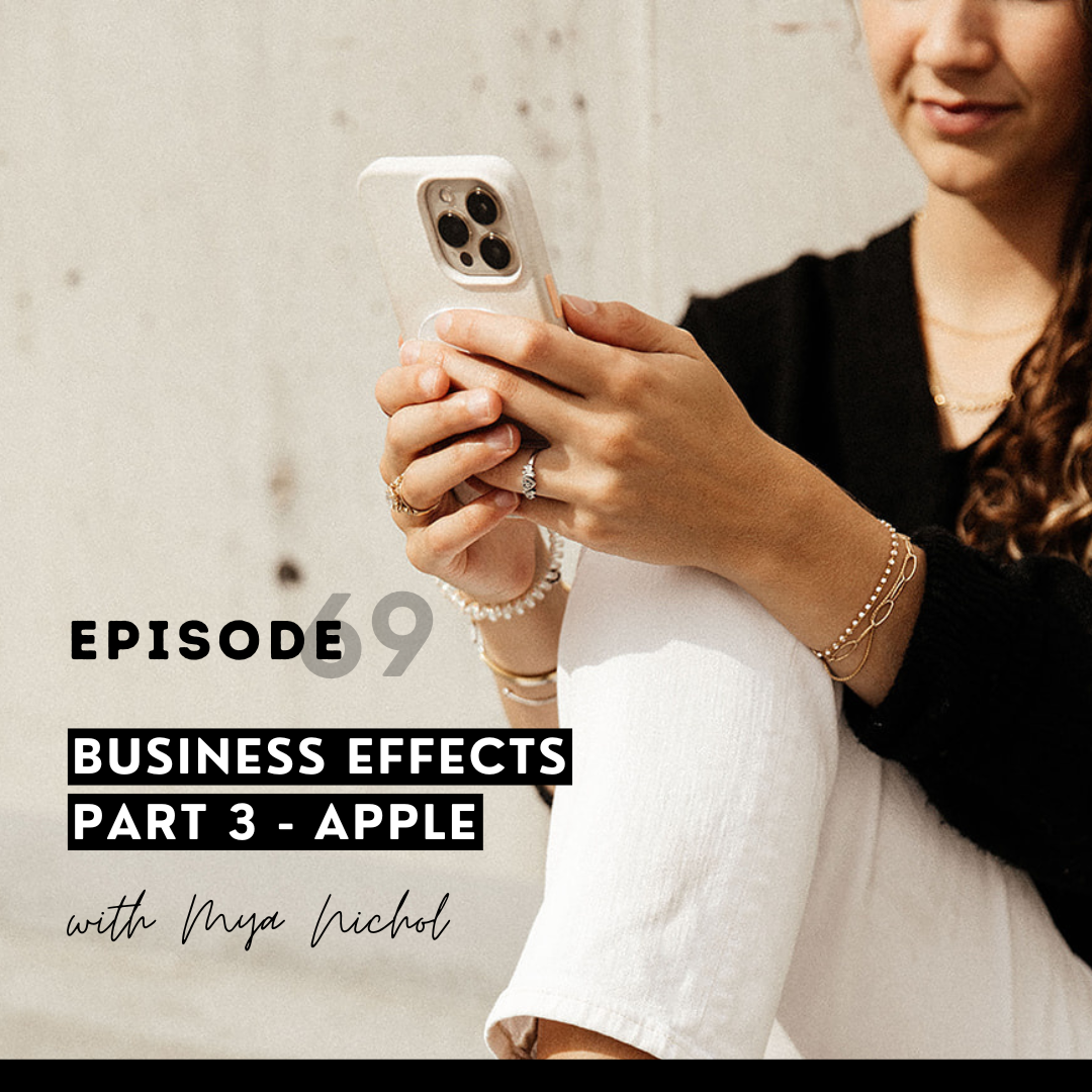 thumbnail graphic for business effects part 3 - Apple episode 69
